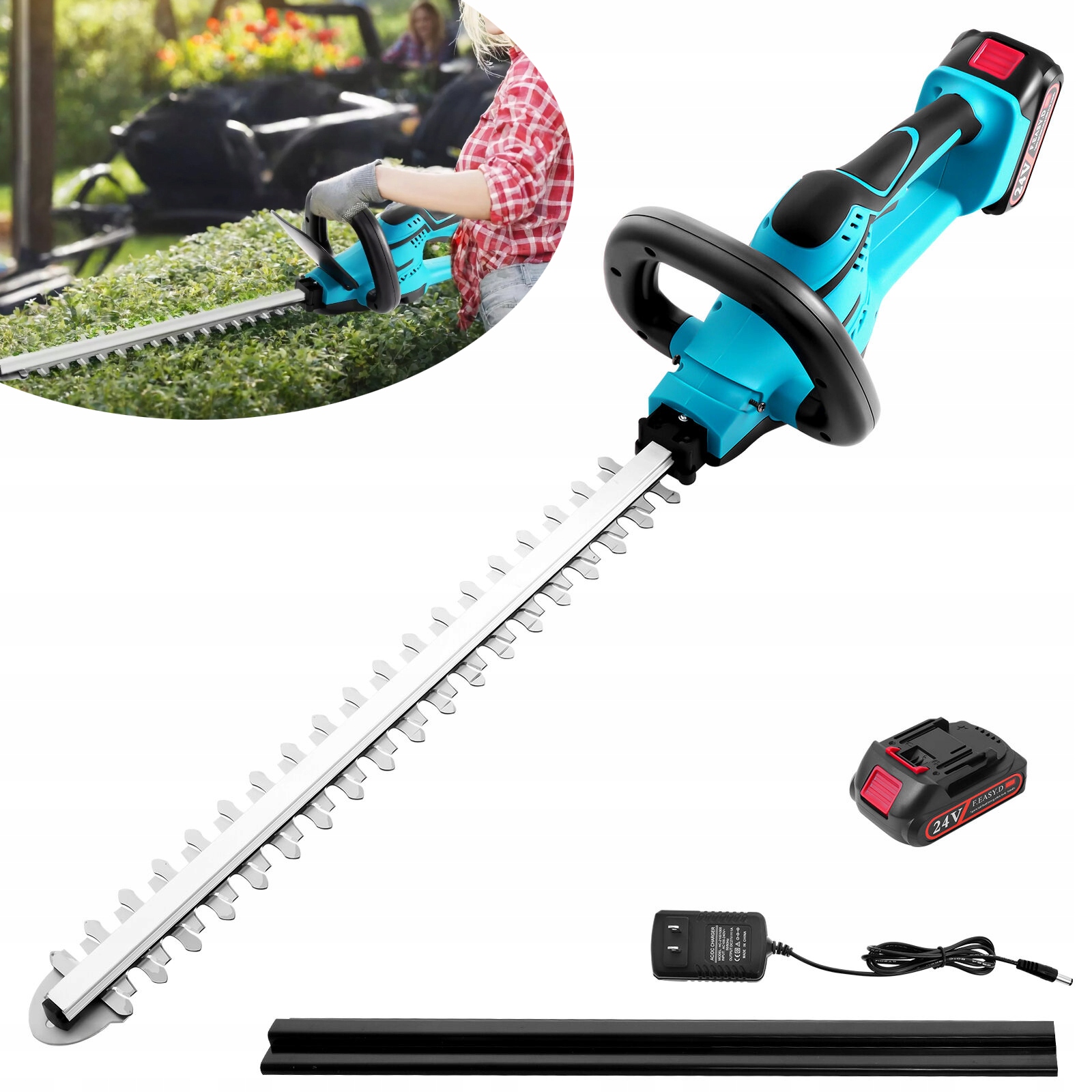 800W Nożyce Elektryczne Do Żywopłotu Krzewów Gałęzi Sekator do Makita 51cm