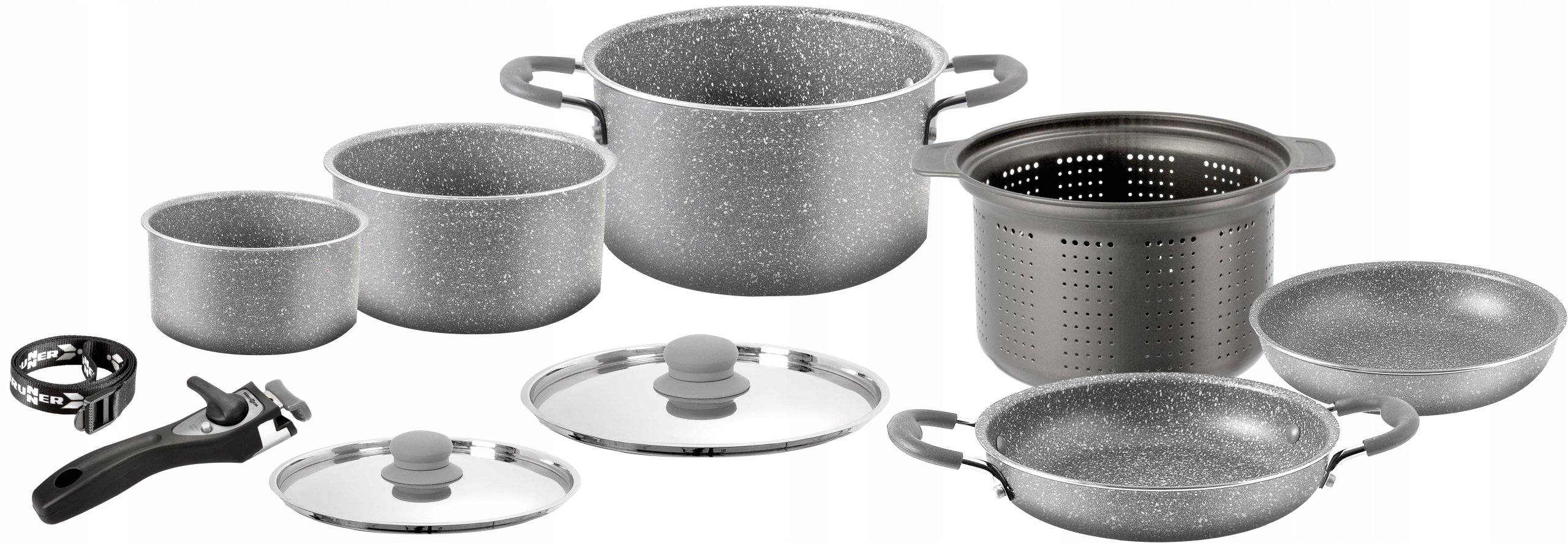 0806081n - Туристичні горщики BRUNNER GOURMET ROCK 9 + 1 ø22 см