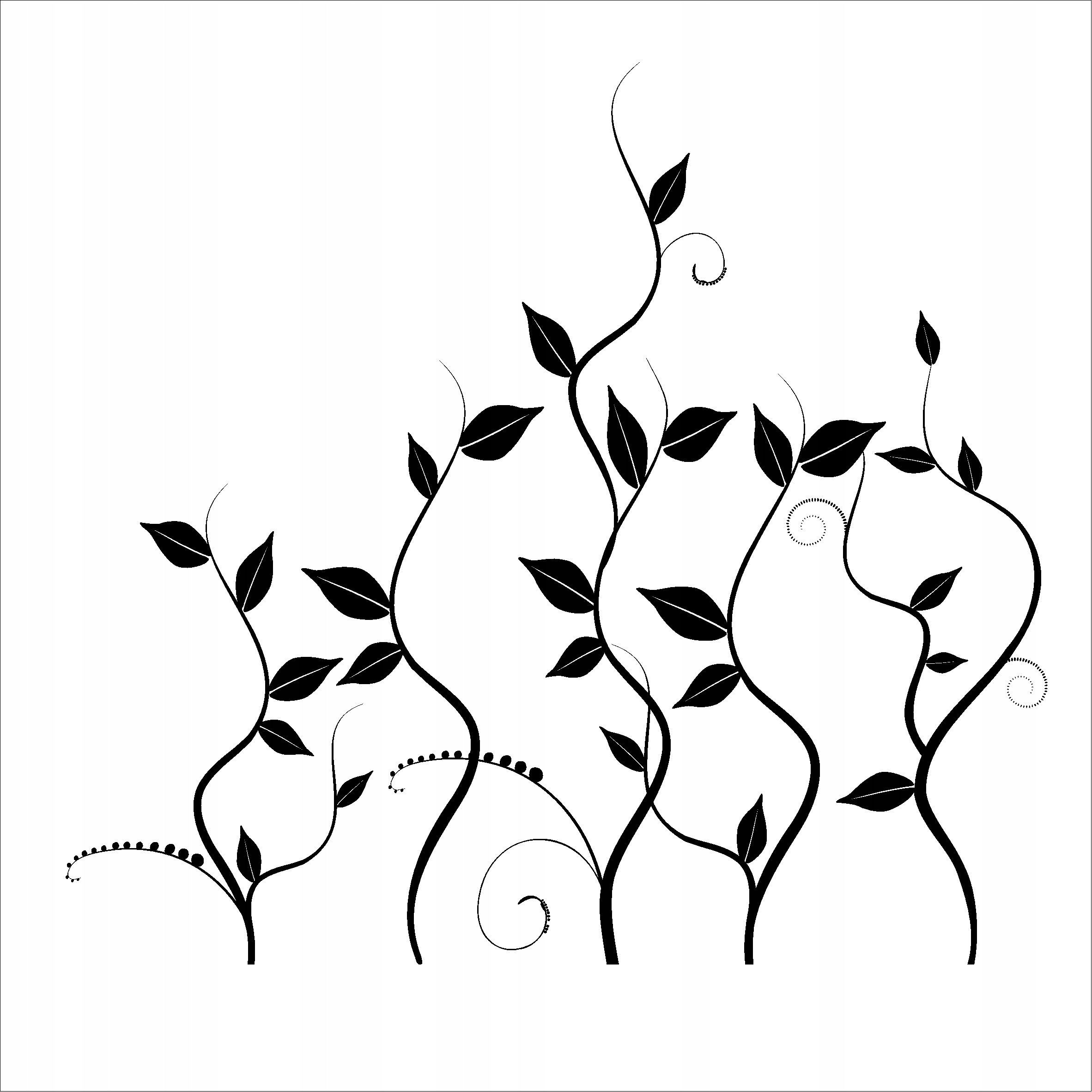 Malířská šablona, opakovaně použitelný šablona //rostlinná//