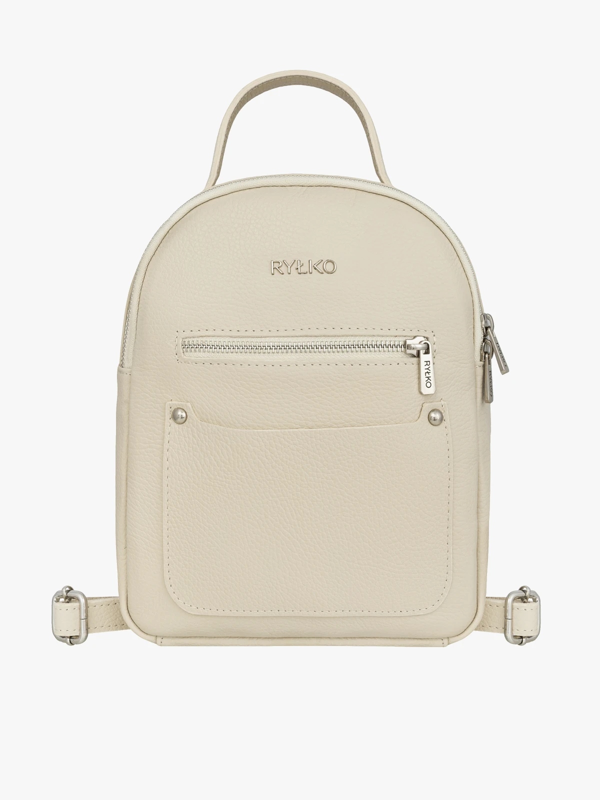 Ryłko R40924TB _J05 krémový batoh z hladké kůže Kochland