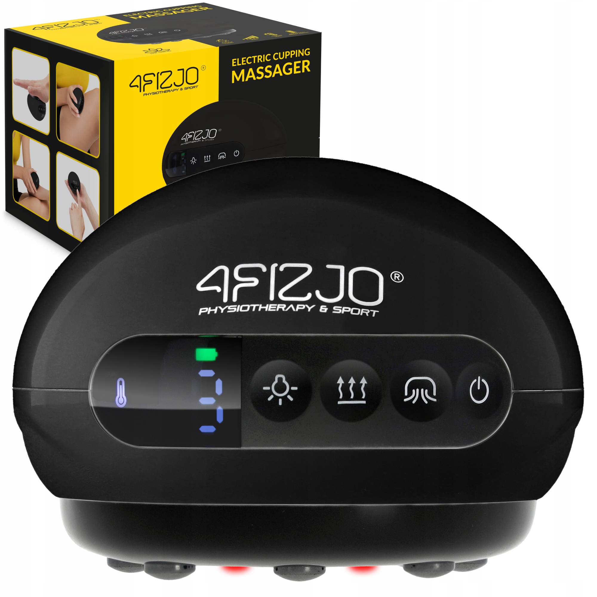 Bańka Chińska Elektryczna Do Masażu Antycellulitowa Podgrzewana Lifting