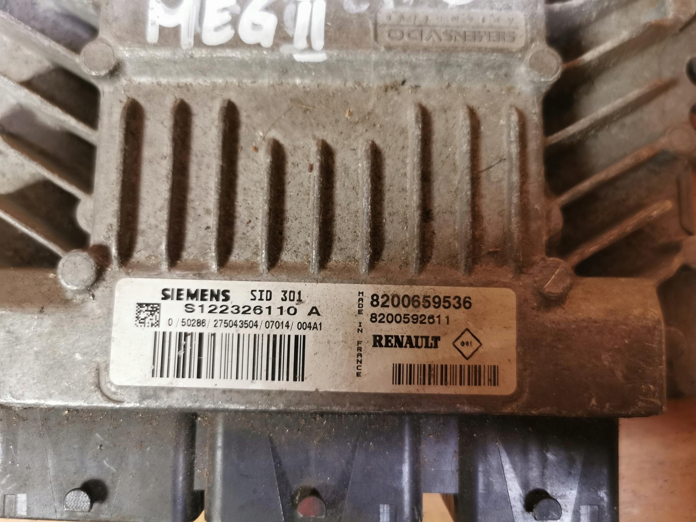 control unit computer of the engine RENAULT MEGANE II 1.5 DCI 106KM 8200659536