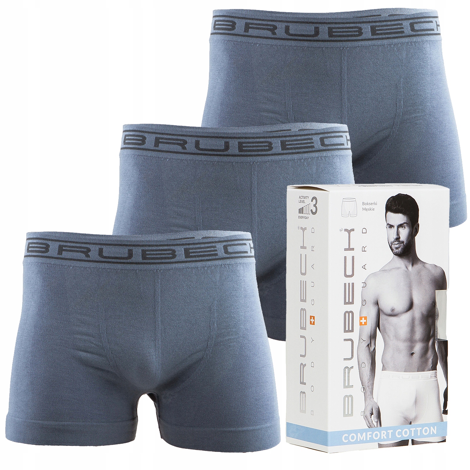 

Zestaw Bokserki Majtki 3szt Brubeck Cotton BL49