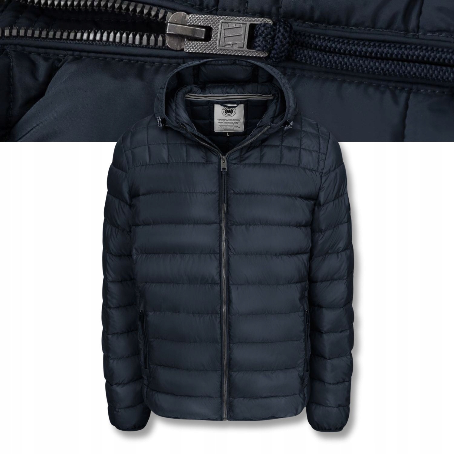 Pánská prošívaná Zimní Bunda s kapucí a zateplením Pitbull Foothill