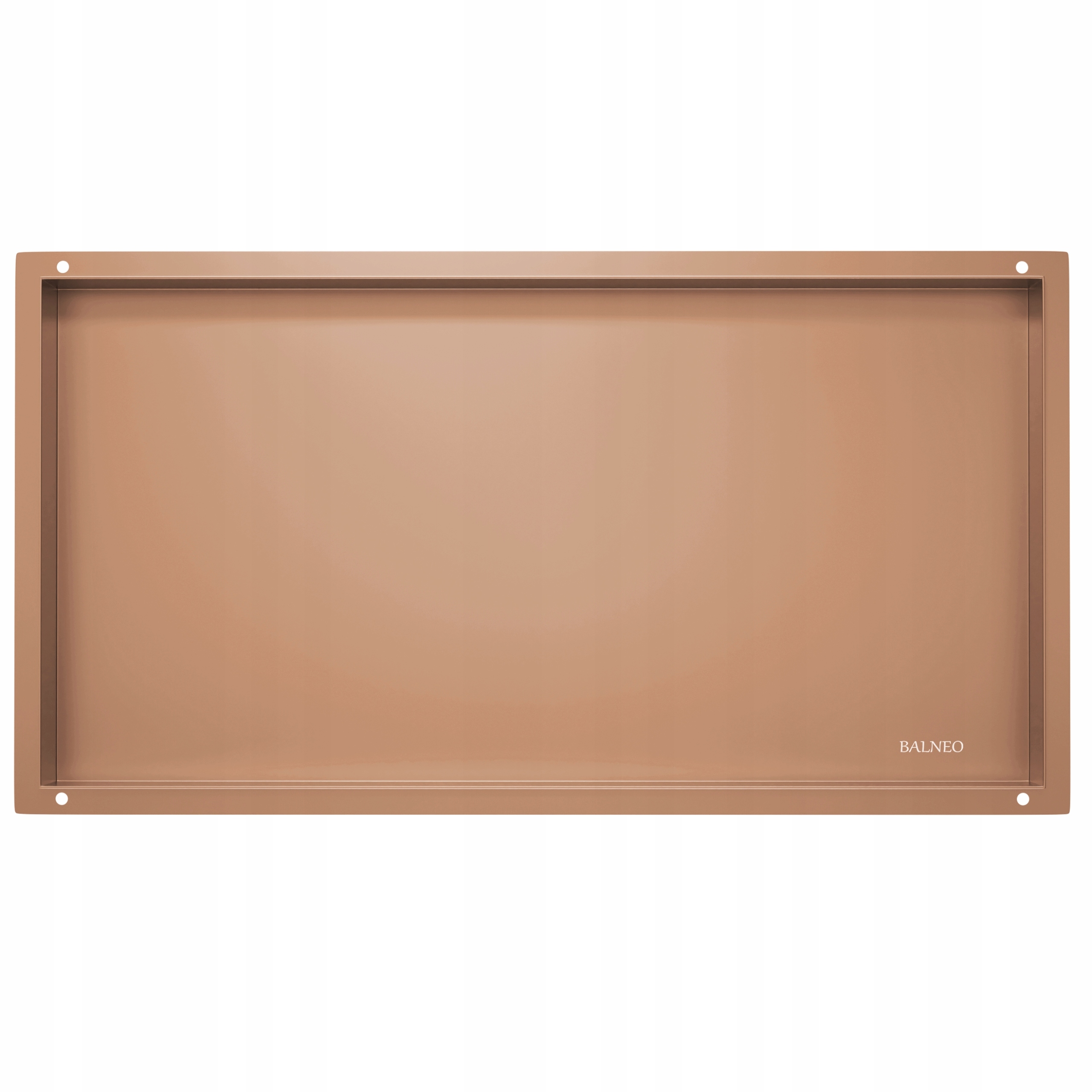 Wall-box No Rim Bezrámová výklenková polica Copper 60x30x10 cm