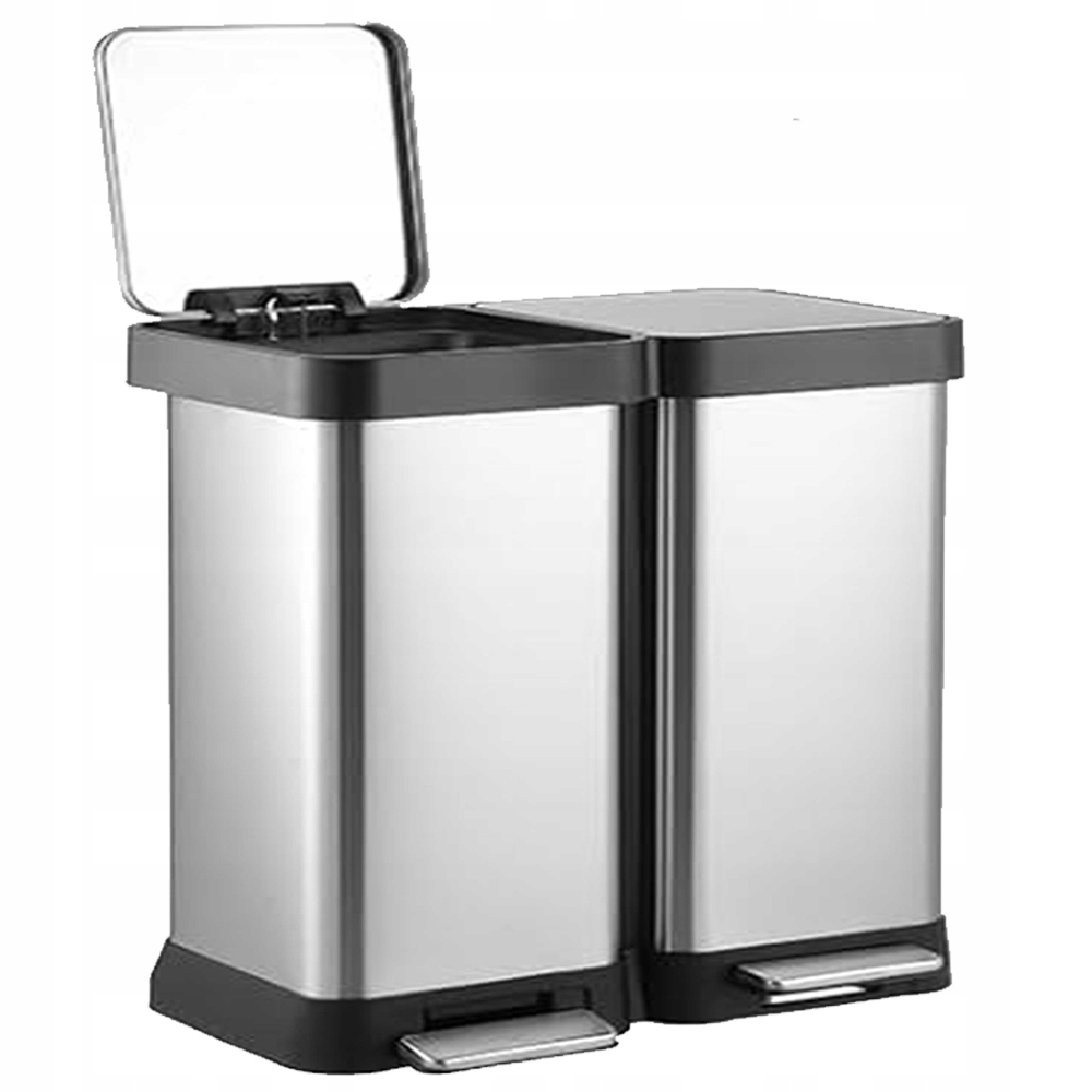 Levně Kosz na śmieci, 20 l podwójny kosz na śmieci a kosz na surowce wtórne