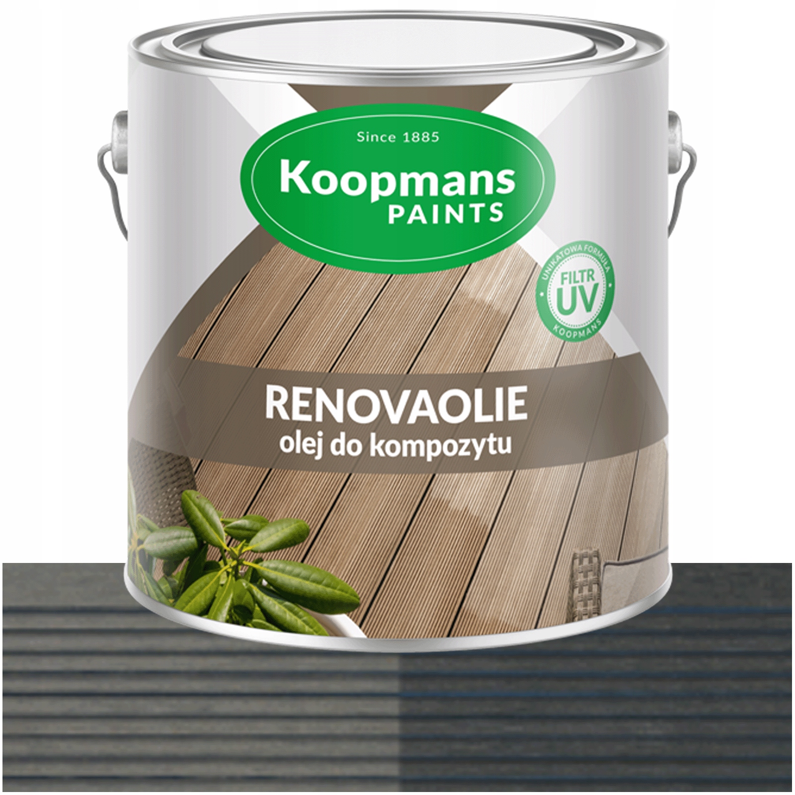 Koopmans Renovaolie olej na terasu z kompozitů, šedý 2,5 l
