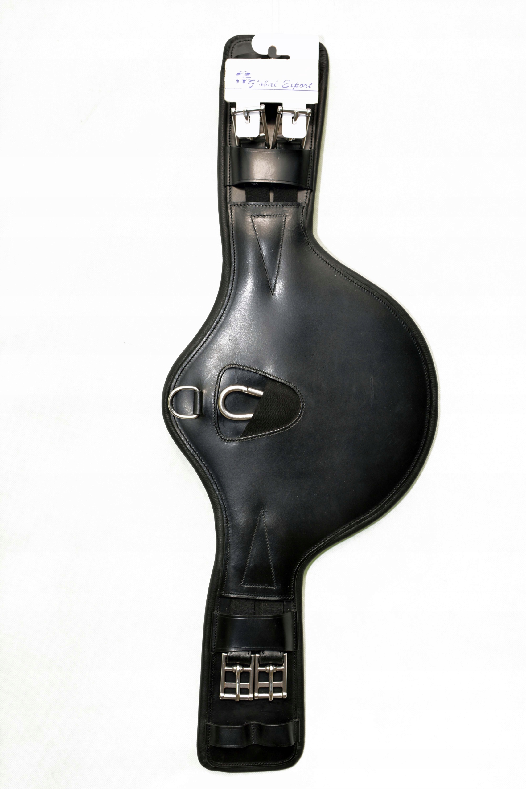 POPRĘG Z FARTUCHEM SKÓRZANY Z GUMAMI 65CM Kolor dominujący czarny