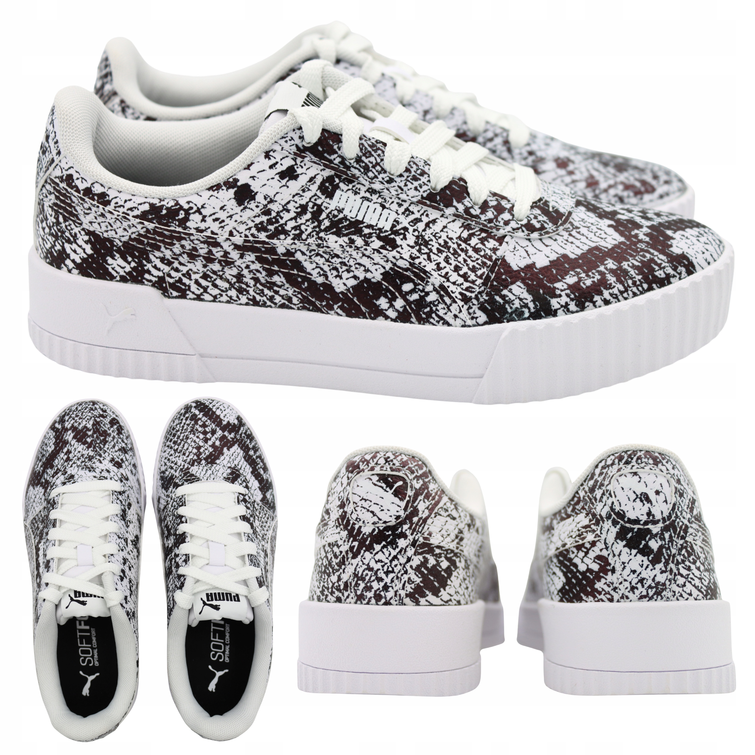 Dámské boty Puma Carina Reptile sportovní kůže pohodlné Vel. 37