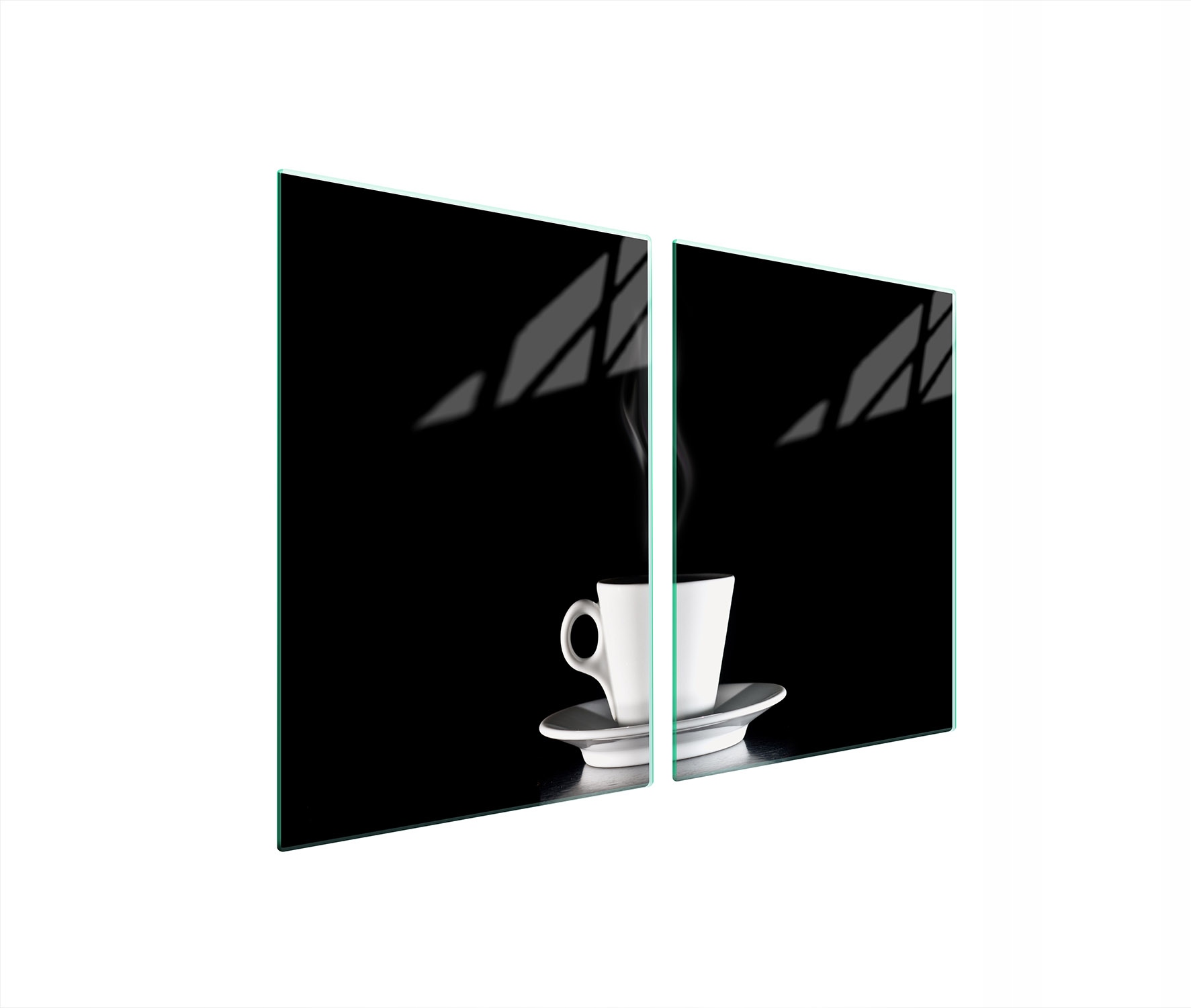 Skleněná Ochranná Deska Do Kuchyně 2x45x52 Káva Tvrzené Sklo