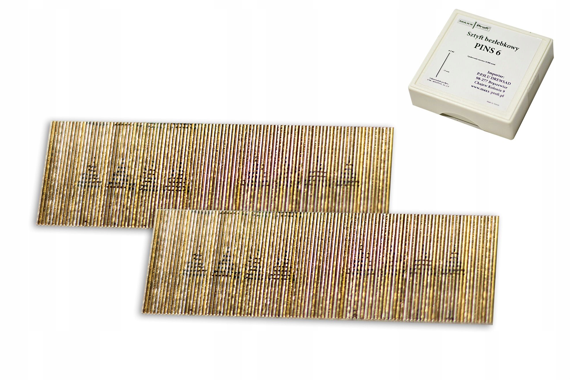 Sztyfty bezłebkowe IGIEŁKI 0,6x15mm PINS 10tys