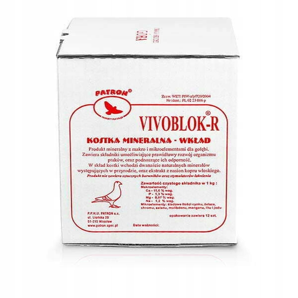 Vivoblok R kostka mineralna dla gołębi 3szt kołacz