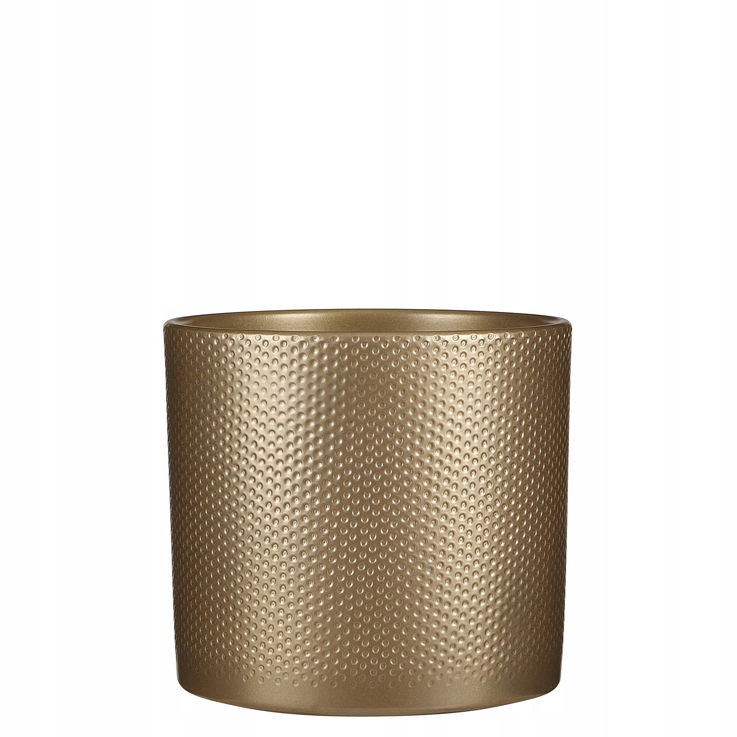 

cylindryczna złota doniczka ceramiczna Era 15/13