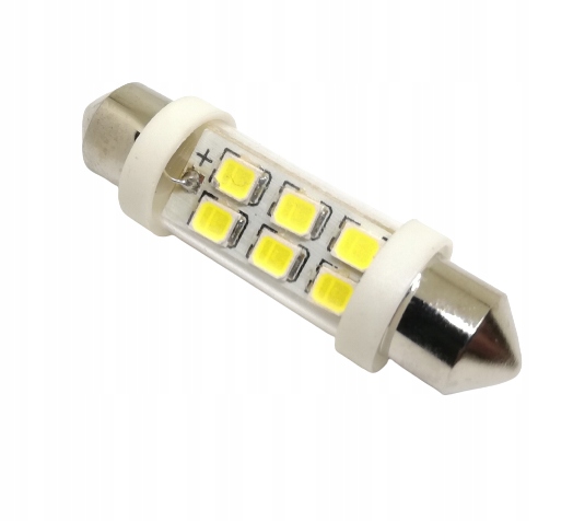 

Żarówka samochodowa C5W SV8.5 4010 12V 6xLED biała