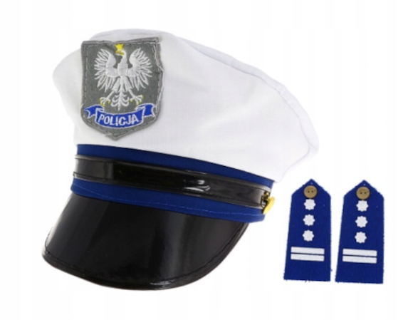 

Czapka policjanta z pagonami rozmm uniwersalny