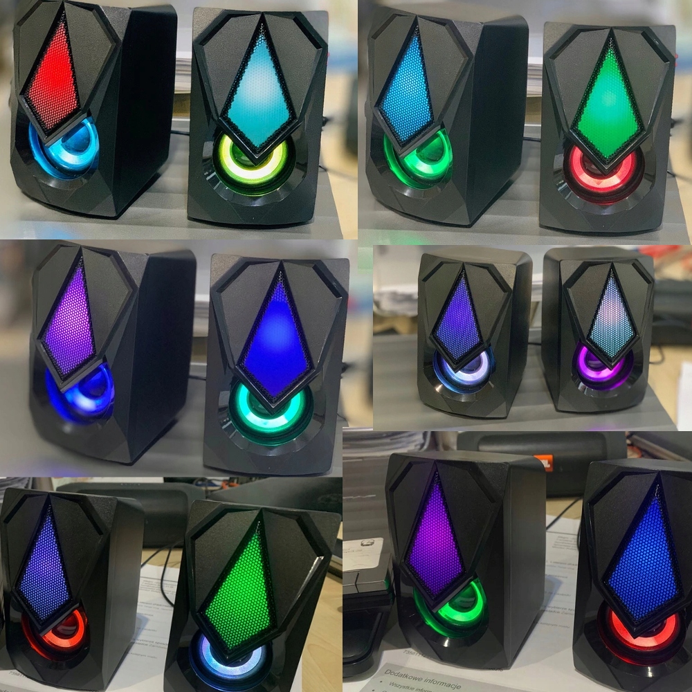 GŁOŚNIKI KOMPUTEROWE Esperanza Boogie 2.0 USB LED Marka Esperanza