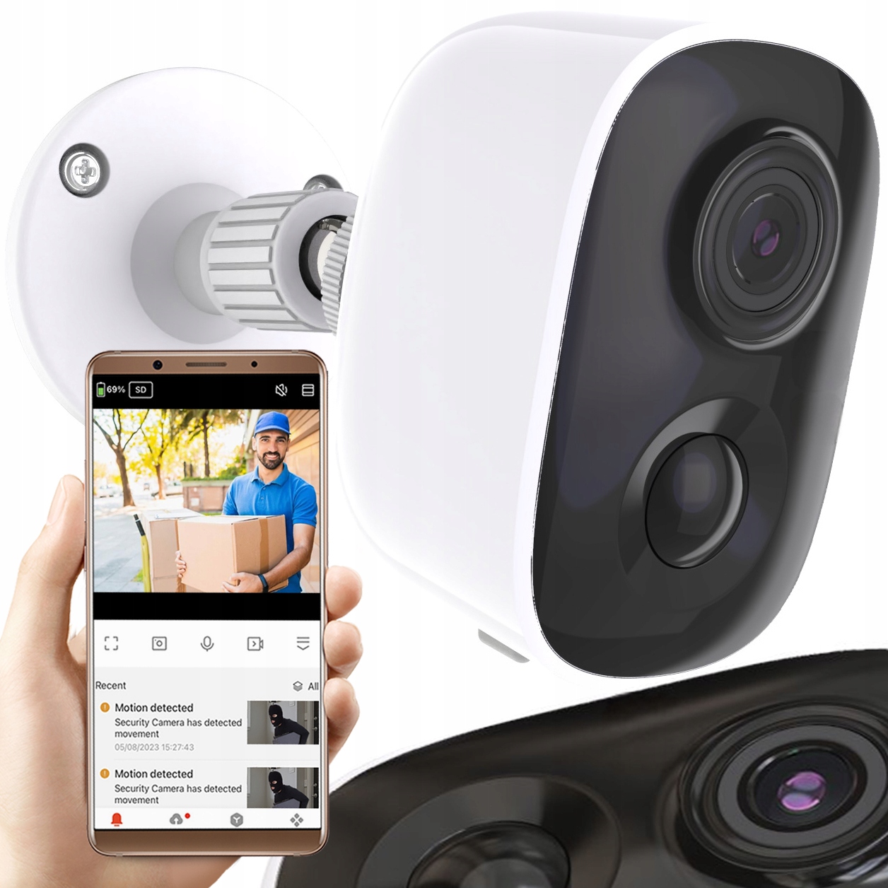 Venkovní Kamera WiFi Akumulátor Ltc Vision Náhled Couvání Pohybový Senzor