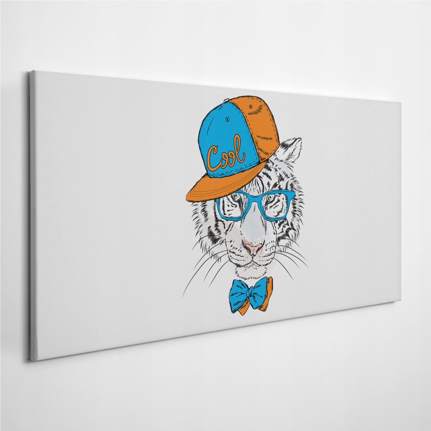 

Foto-obraz na płótnie Kot Tygrys Okulary 120x60 cm