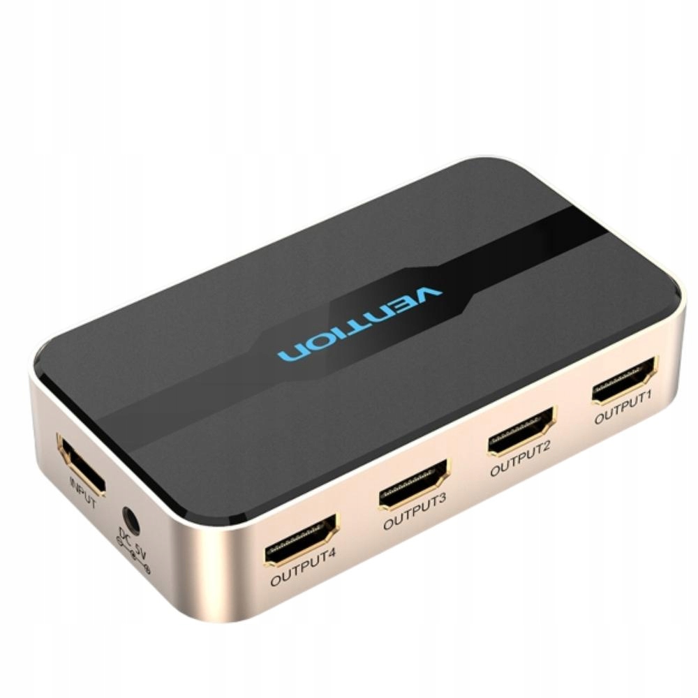 Hdmi Splitter Vention 1 wejście x 4 wyjść 4K@30Hz