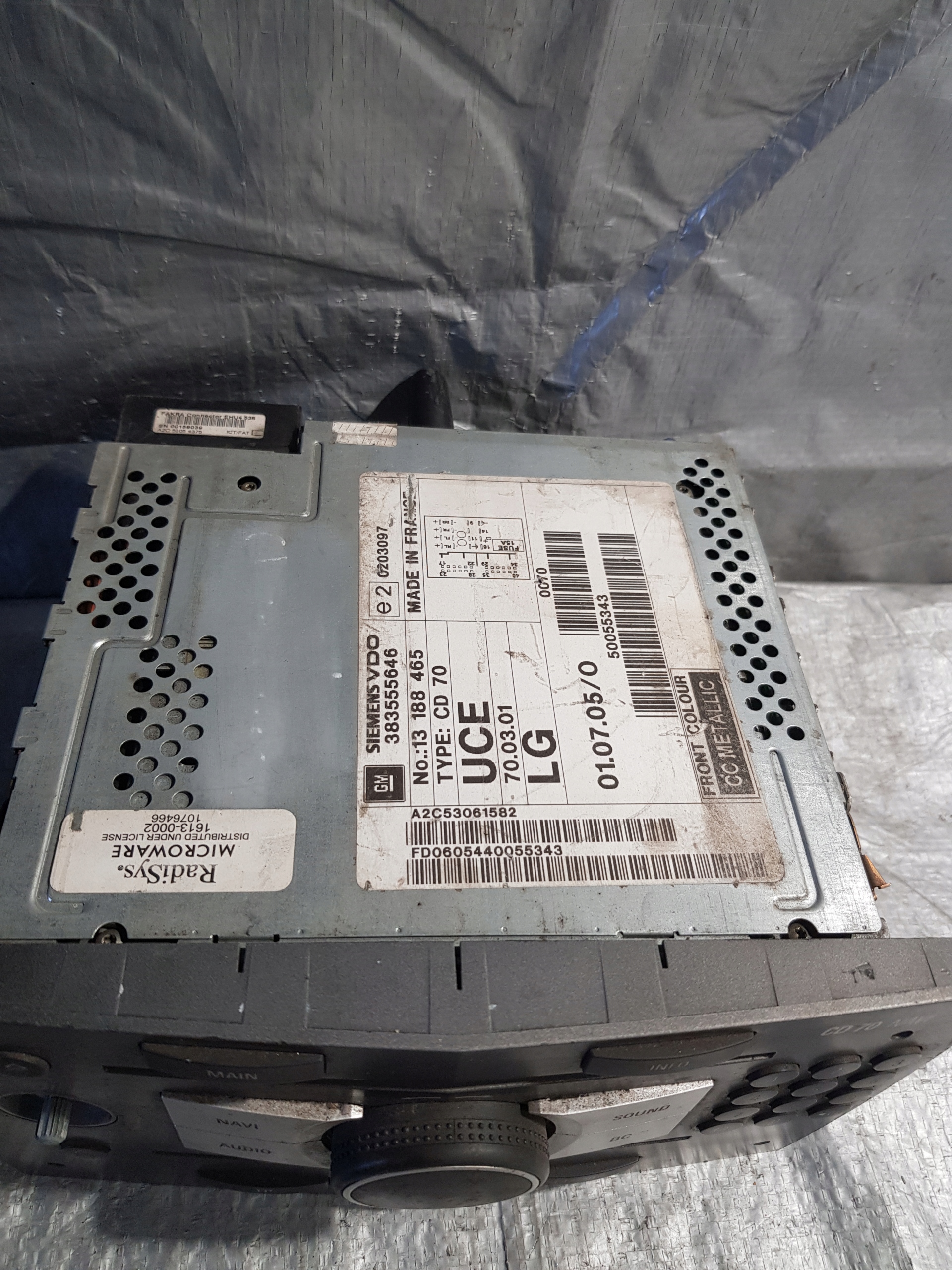 RADIO FABRYCZNE OPEL ZAFIRA B 13188465