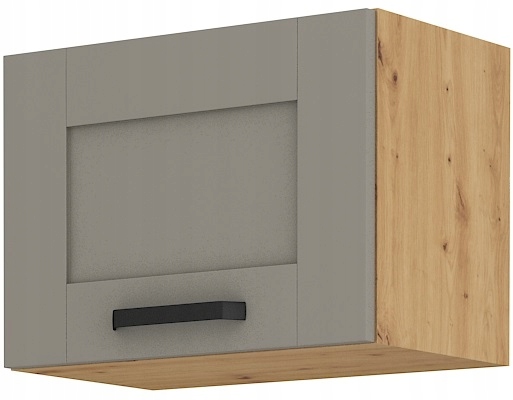 Závěsná kuchyňská skříňka „okapová“ 50, horní, výklopná. Šedá Artisan.