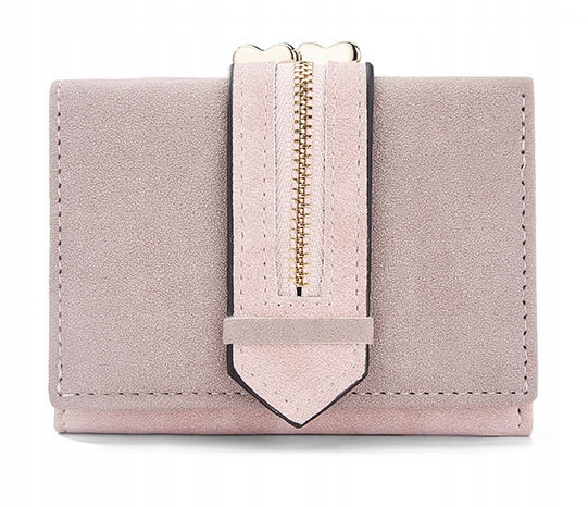 

Portfel Portfelik Suwak Na Klapce Serduszka Zamsz