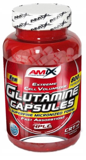 Amix Glutamine Capsules 360kap Glutaminová Masa Síla