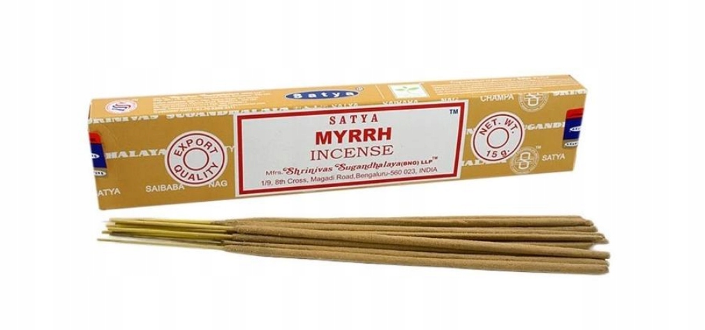 

Kadzidełka indyjskie Satya myrrh Mirra 15g