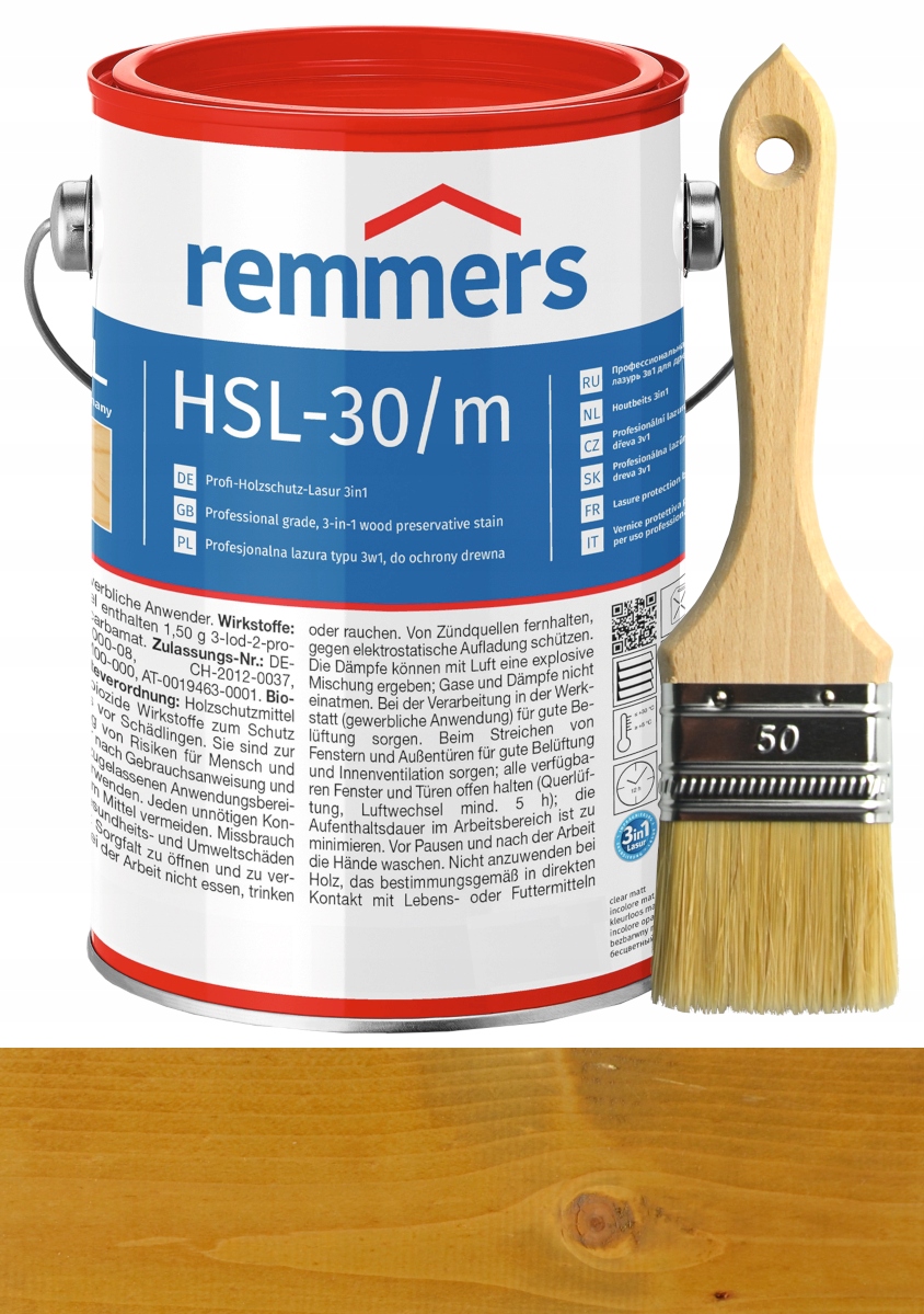 Remmers HSL-31 lazura na dřevo Hk-Lasur 20L dub rus