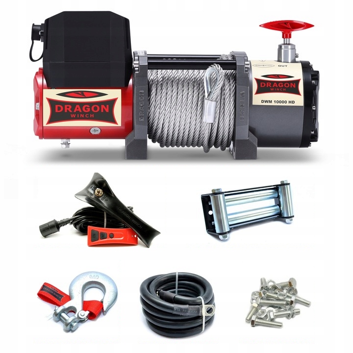 Dragon Winch Navijak na navijak Dwm 10000 Hd 12V 4,52T 24M oceľový 45CM