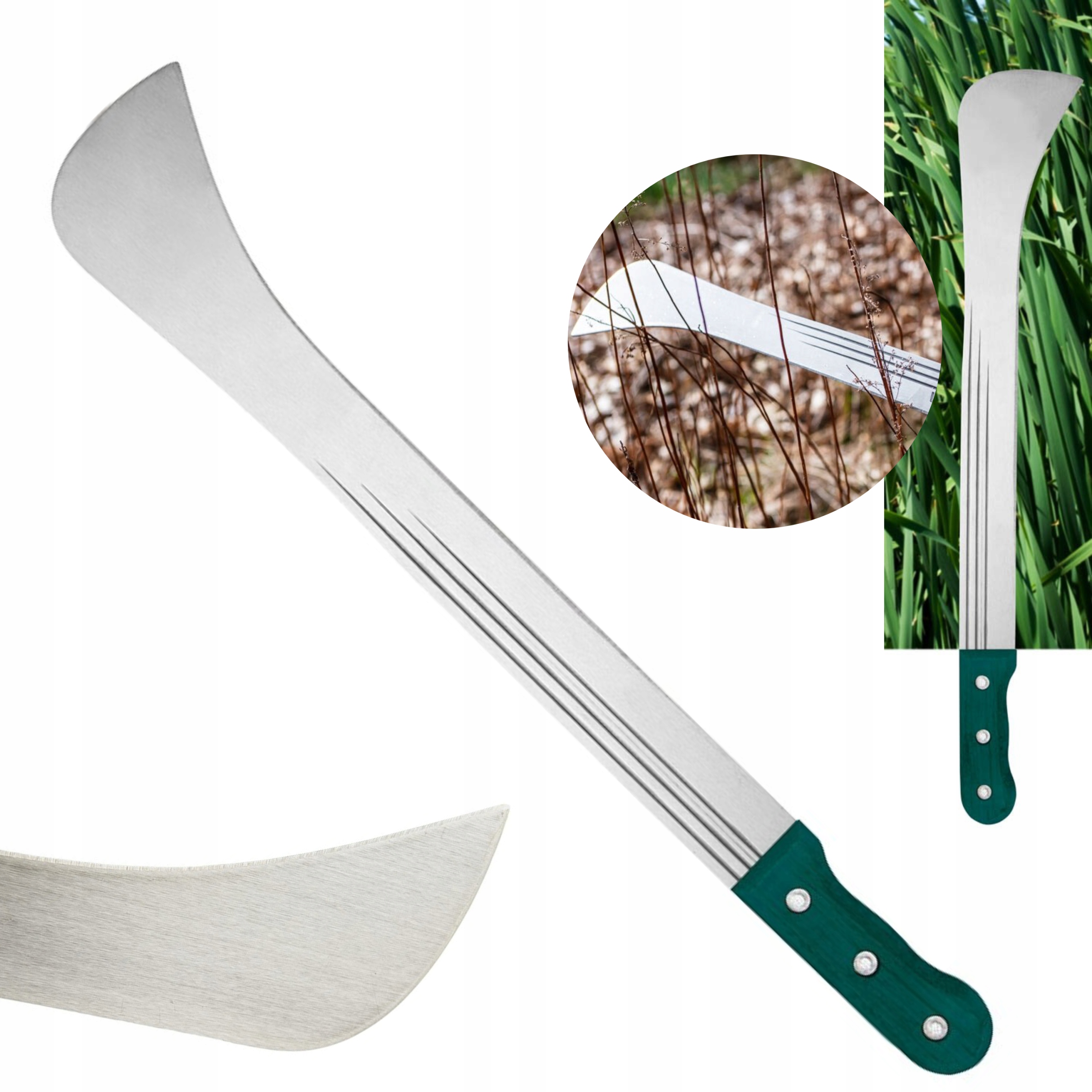 MACZETA KARCZOWNIK OGRODOWY HARTOWANA 48CM NÓŻ 19'