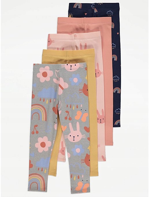 

GEORGE_92-98_5 pack _bawełniane LEGGINSY_nowe