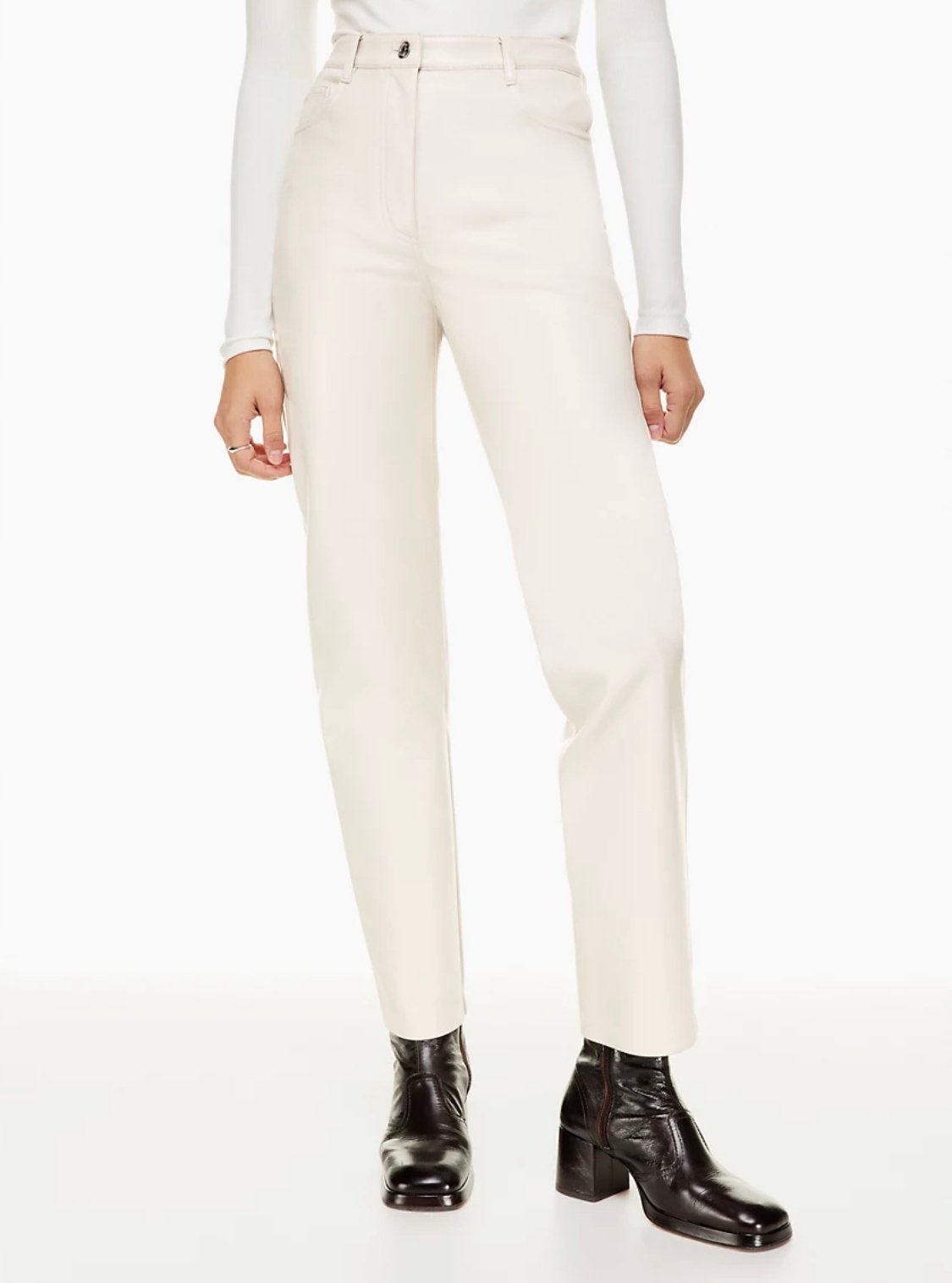 Wilfred Skórzane spodnie wegańskie Aritzia XS/S Marka inna