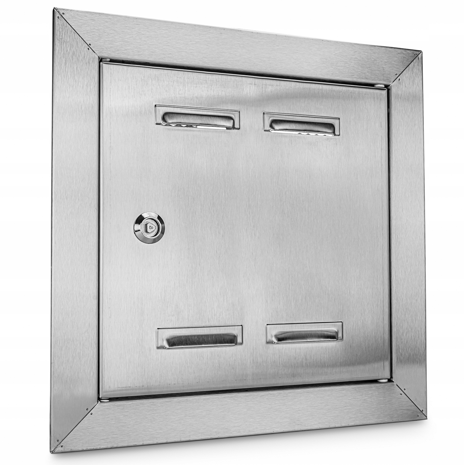 Plynová dvířka nerezová, broušená, 30 x 30 cm