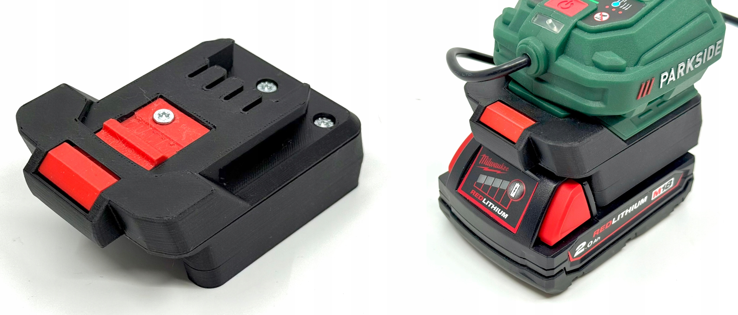 adapter baterii Milwaukee M18 do urządzeń Parkside X20V Team 18V 20V