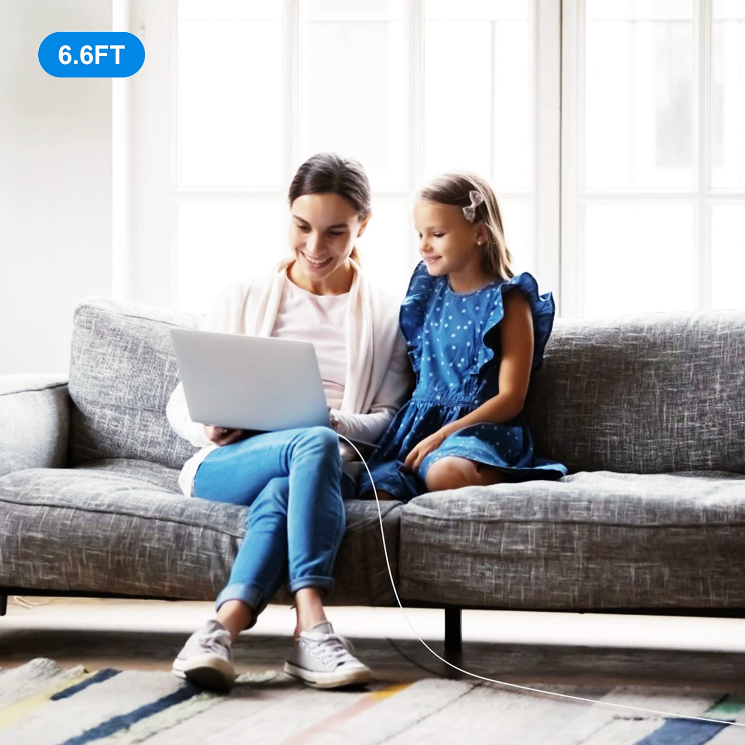 APPLE Szybka Ładowarka 20W USB C Z 2M Kablem Typ C Do iPhone iPad — miniatura 6