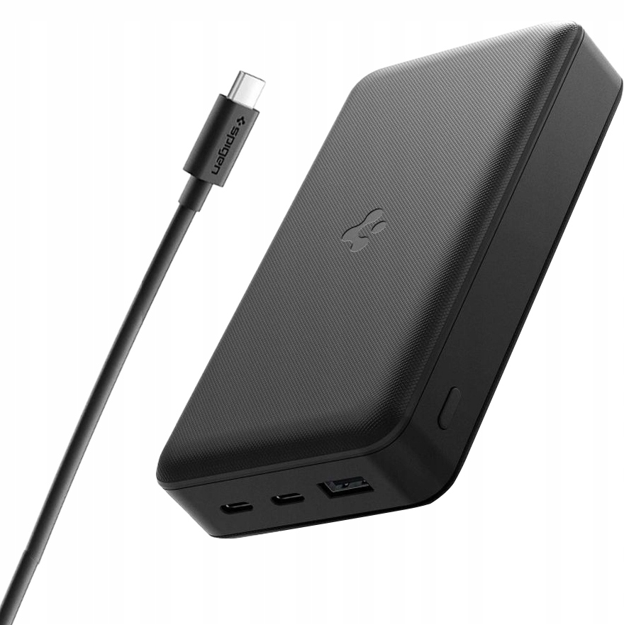 Power banka Spigen 30000 mAh 30 W, Usb-a Usb-c silný rýchly kábel, puzdro