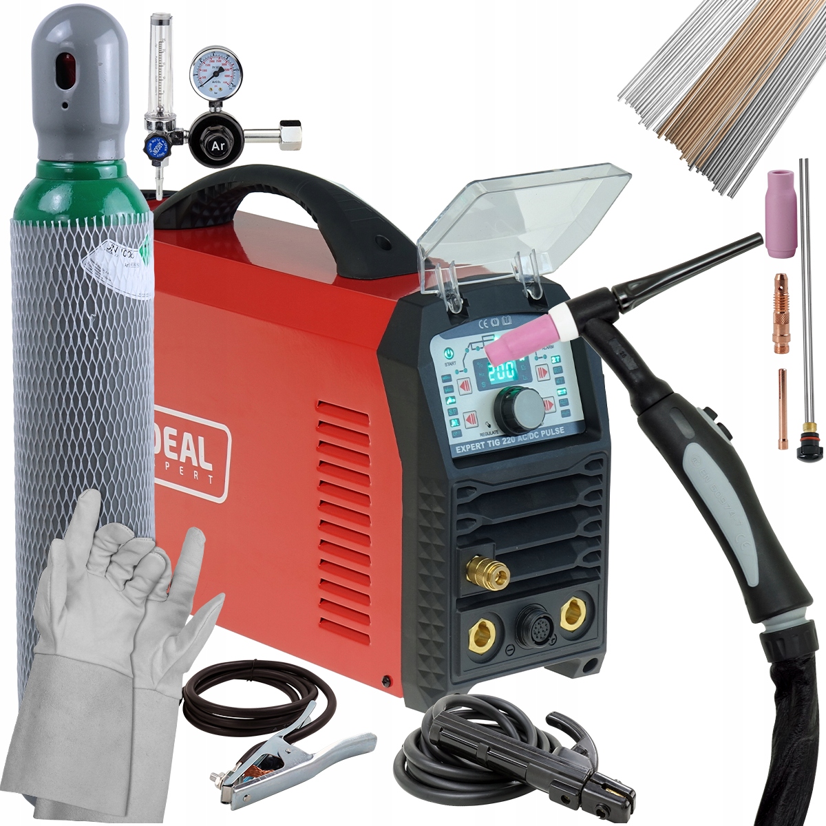 Spawarka inwertorowa TIG 220 AC/DC MMA 220A do ALU