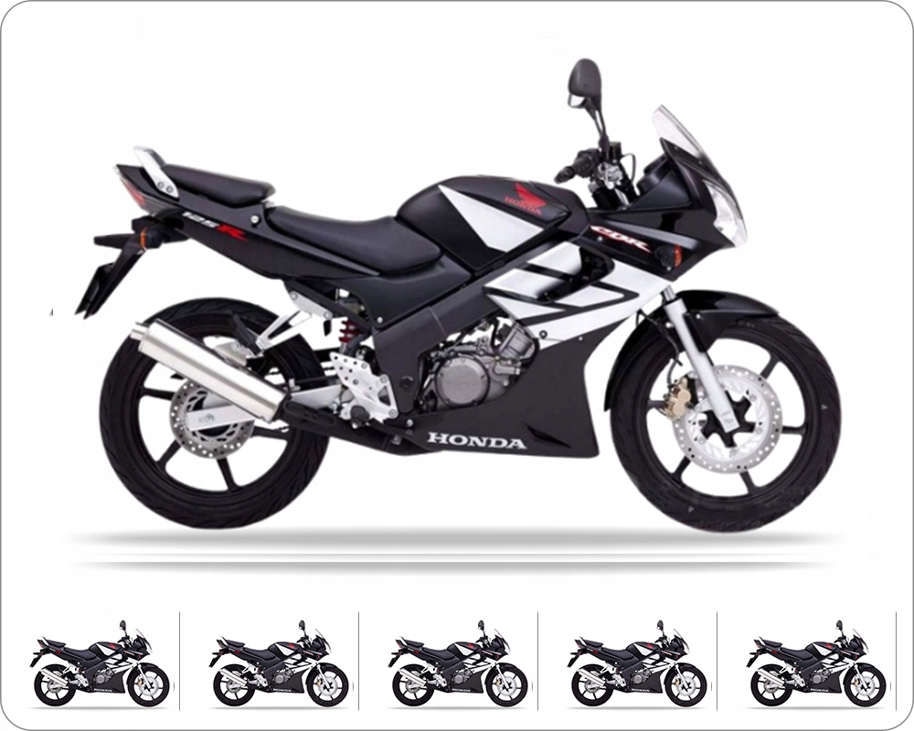 Samolepky Juula Pro Honda Cbr 125 R 2005-2006 Černé NH1E