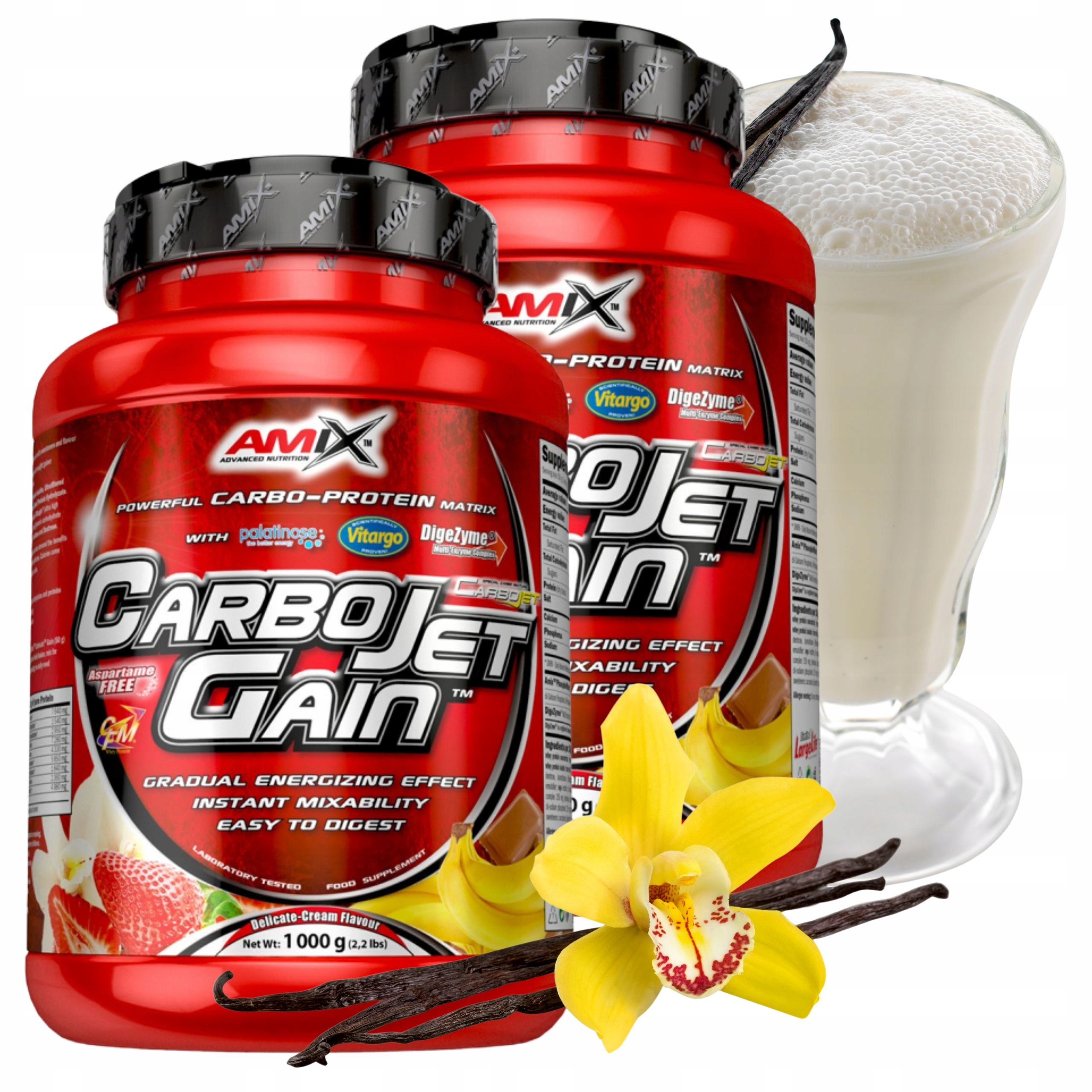 Gainer CarboJet Gain Svalová hmota Bílkoviny Wpi Cfm VItargo Sacharidy