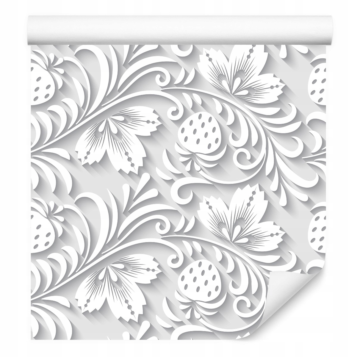 Tapeta do obývacího pokoje Prostorové listy Rostliny Dekor