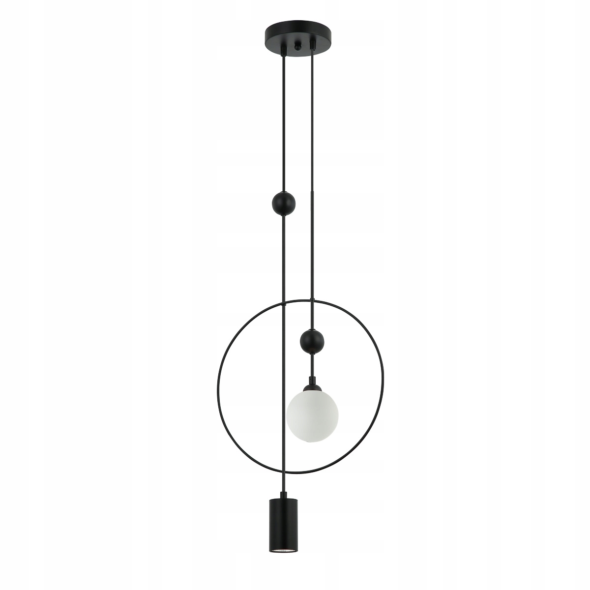 Moderná závesná lampa Trosti čierna nastaviteľná 2xGU10 Italux