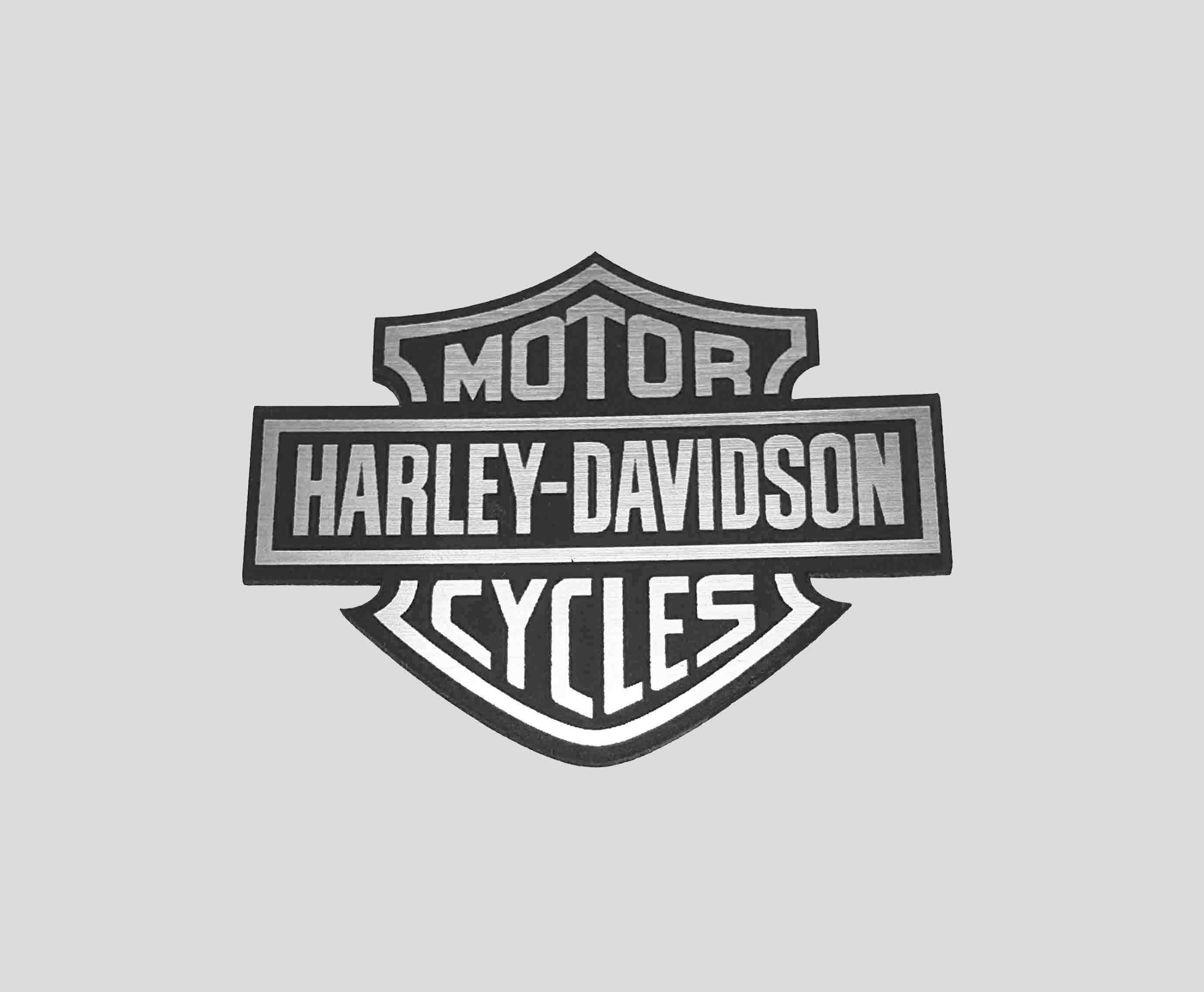 

Harley-davidson naklejka emblemat 120x90mm Srebrna