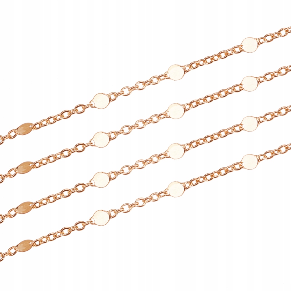 Łańcuszek Mosiądz, Kotwica, Lutowany, Pozłacany 18K, 1.5x1x0.3mm, 1m/szpula