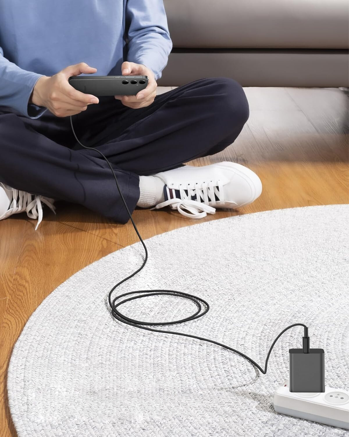 Szybka ładowarka PD 45W do Samsung itp z kablem USB-C 2m Szybkie ładowanie Marka Inna