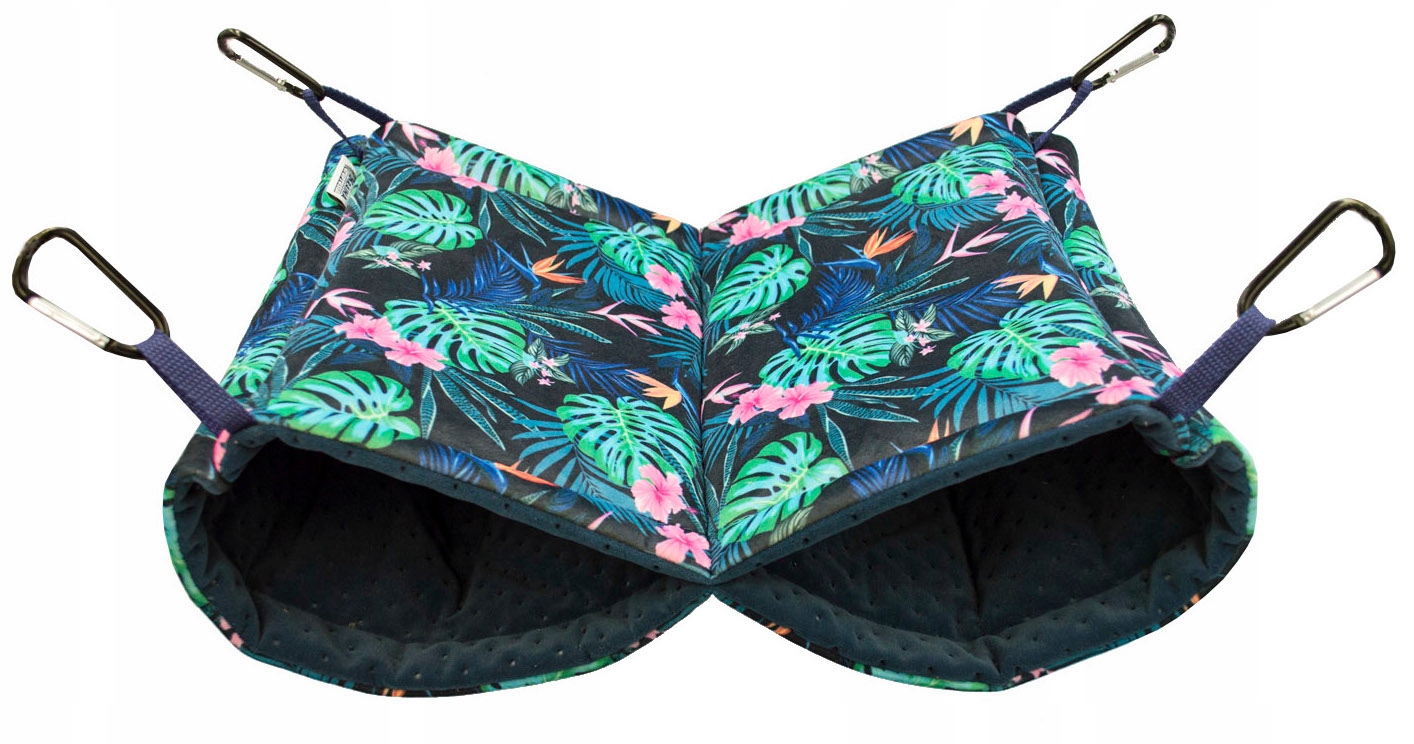 Levně Houpací Síť Se Sklepem Domeček 40X30 CM L Tropický Les Pro Hlodavce Krysy A Kávy