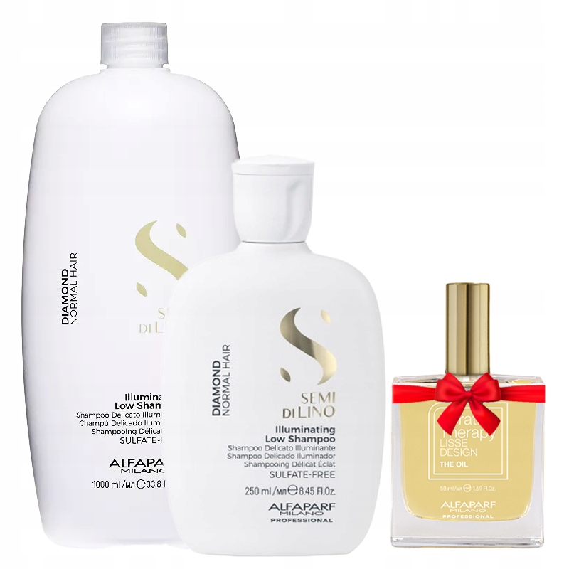 Alfaparf Semi Di Lino Diamond šampon šampon olej 50 ml Bonus