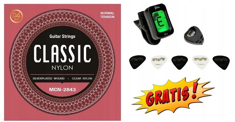 Струны для классической гитары с запасной струной D4 аксессуары для тюнинга