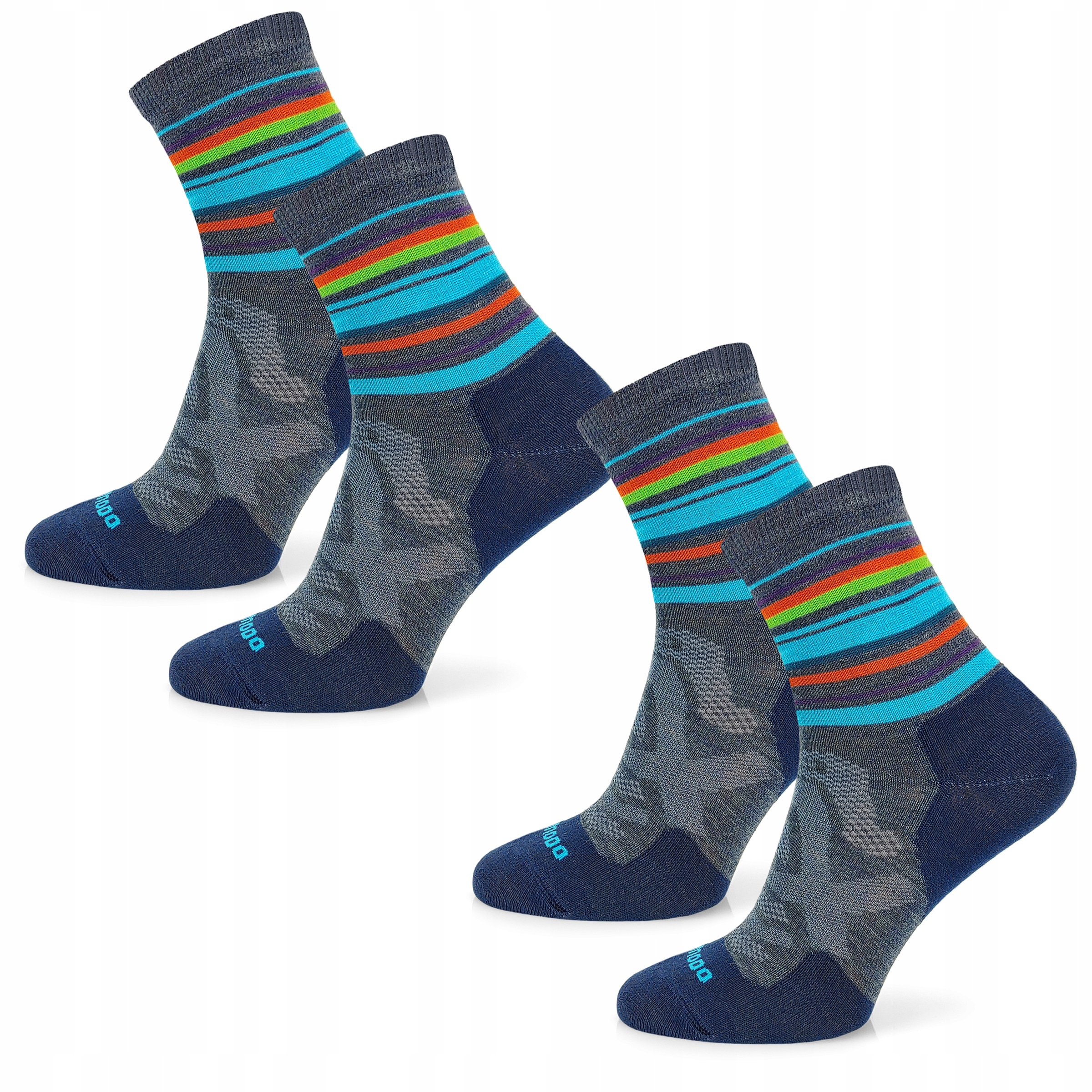 Oddychające skarpety termoaktywne w góry 70% wełny merino Comodo 2 pary