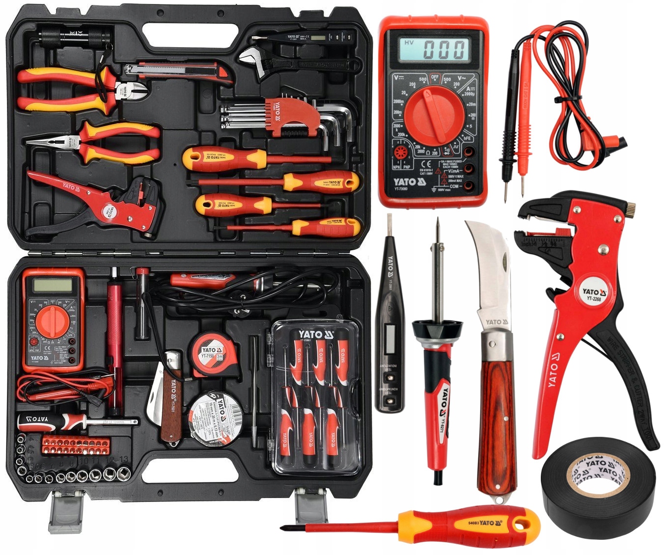 Yato YT-39009 Sada Náradia Pre Elektrikárov 68CZ 1000V Kľúč Merač Prúdu